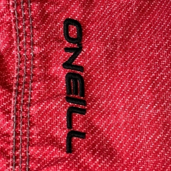 O’Neill board shorts, red and gray EUC size 34 - Picture 5 of 9